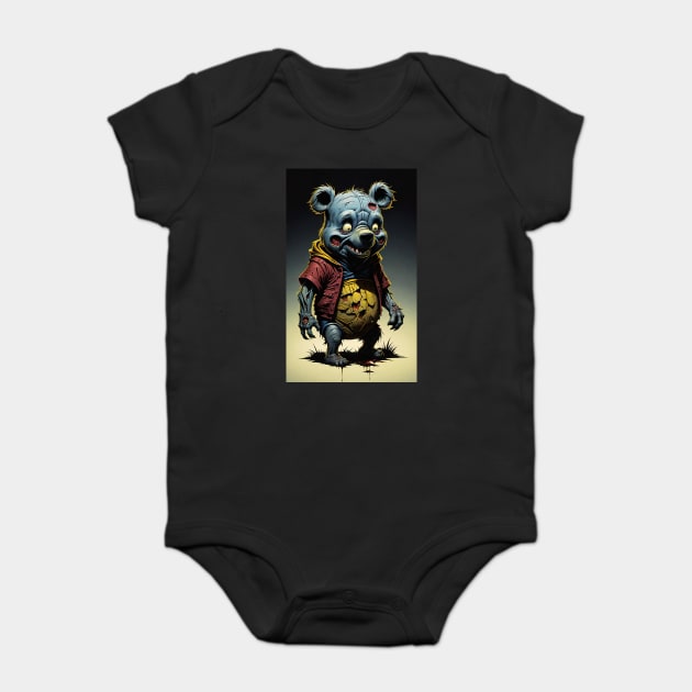 Zombie Winnie the Pooh 4 Baby Bodysuit by Grave Digs
